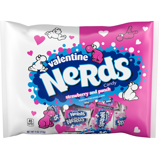 NERDS Valentine Strawberry and Punch Valentine Candy 4 oz. Bag | Shop ...